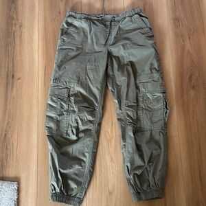 Garage Women's Olive Green Cargo Jogger Pants
